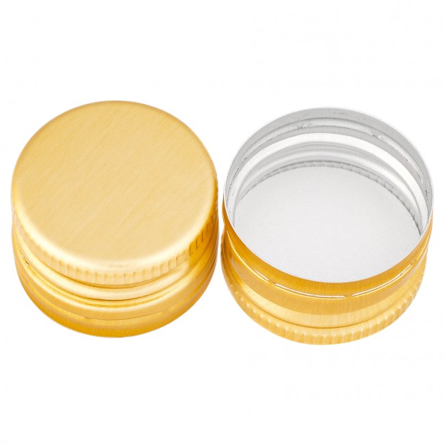 Колпачок алюминиевый с резьбой 28*18 золото  Колпачок алюминиевый с резьбой 28*18 золото