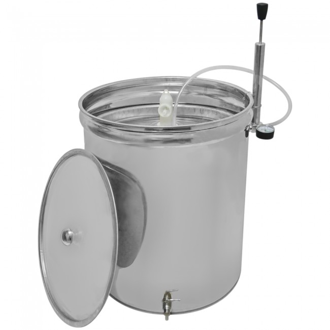 Ёмкость с пневмо и пылезащитной крышкой 150 л Ёмкость с пневмо и пылезащитной крышкой 150 л