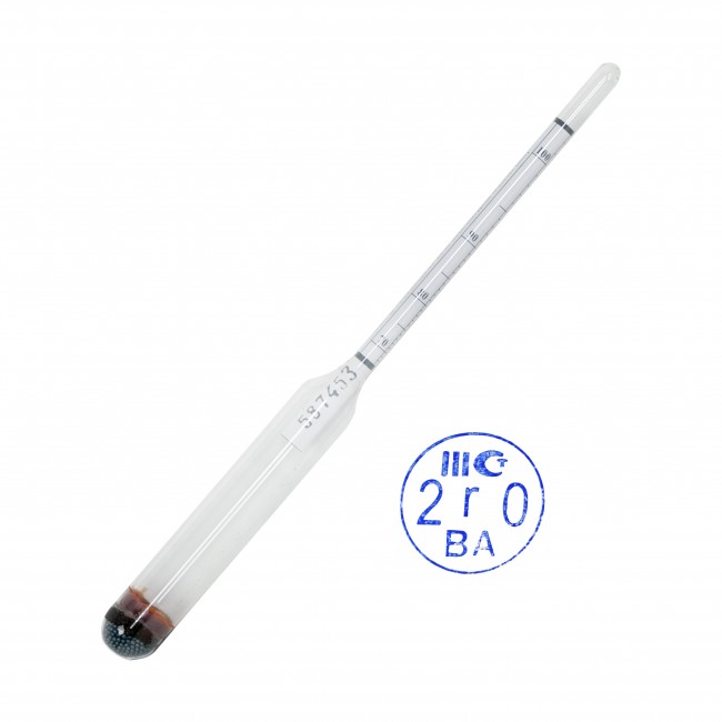 Ареометр спиртометр АСП-3 70-100% поверка РФ Ареометр спиртометр АСП-3 70-100% поверка РФ