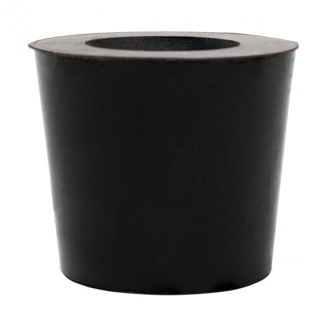 Пробка резиновая конусная 40 мм. с отверстием   Пробка резиновая конусная 40 мм. с отверстием