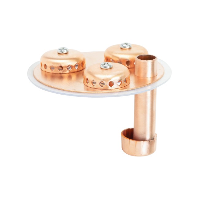 Тарелка трехколпачковая медная для колонны D80 "Винокур"