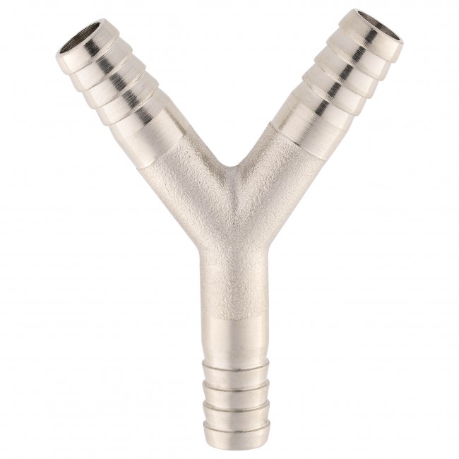 Тройник ёлочка Y 7,5-7,5-7,5 мм анодированная латунь Тройник ёлочка Y 7,5-7,5-7,5 мм анодированная латунь
