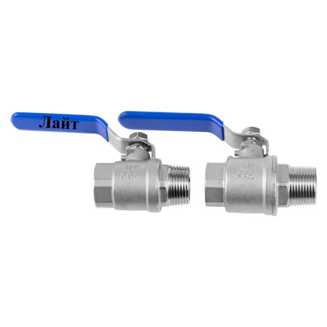 Кран шаровый ВР НР 3/4" Лайт AISI Кран шаровый ВР НР 3/4" Лайт AISI