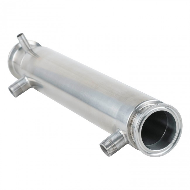 Рубашечный холодильник 380 мм, штуцер 1/2", CLAMP 2,0" DN 48 AISI 