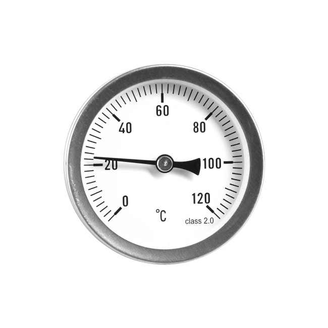 Термометр биметаллический ТБ-63-50 0+120 °С (металл) Термометр биметаллический ТБ-63-50 0+120 °С (металл)