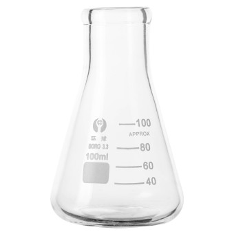 Колба коническая КН-2-100 мл. с делениями Колба коническая КН-2-100 мл. с делениями