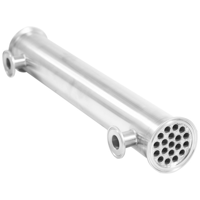 Холодильник кожухотрубный 500 мм. CLAMP 3,0" AISI штуцер CLAMP 1,5" DN25