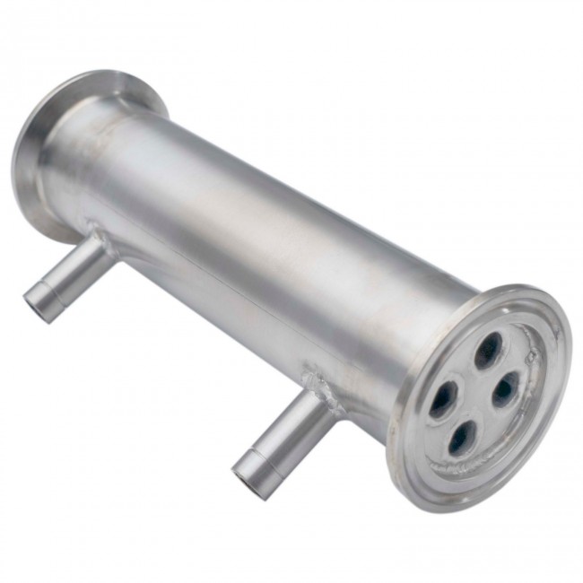 Холодильник кожухотрубный 350 мм. CLAMP 1,5" AISI штуцер 10 мм. 