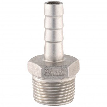 Штуцер ёлочка НР 3/4" AISI 12 мм Штуцер ёлочка НР 3/4" AISI 12 мм