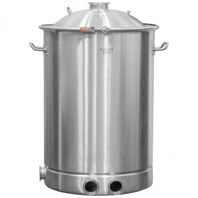 Куб 100 л с зиговкой, штуцер Clamp 3,0", тройное дно 45*65 с купол.крышкой Куб 100 л с зиговкой, штуцер Clamp 3,0", тройное дно 45*65 с купол.крышкой