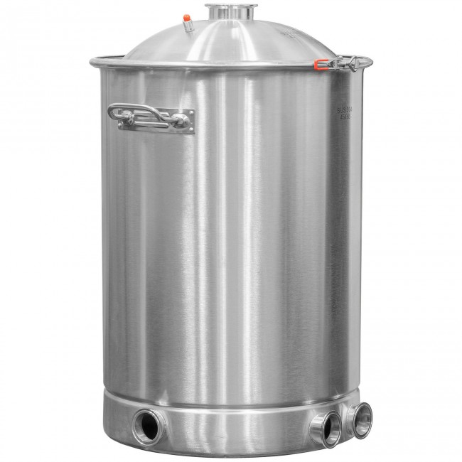 Куб 100 л с зиговкой, штуцер Clamp 3,0", тройное дно 45*65 с купол.крышкой Куб 100 л с зиговкой, штуцер Clamp 3,0", тройное дно 45*65 с купол.крышкой