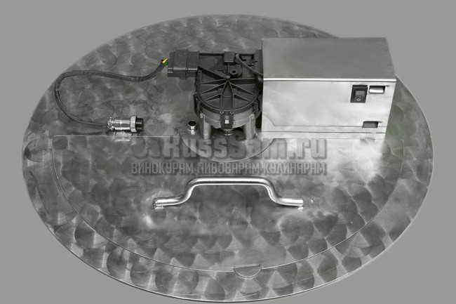 Мешалка в сборе с крышкой для зерновых заторов ПВК 50 литров Мешалка в сборе с крышкой для зерновых заторов ПВК 50 литров