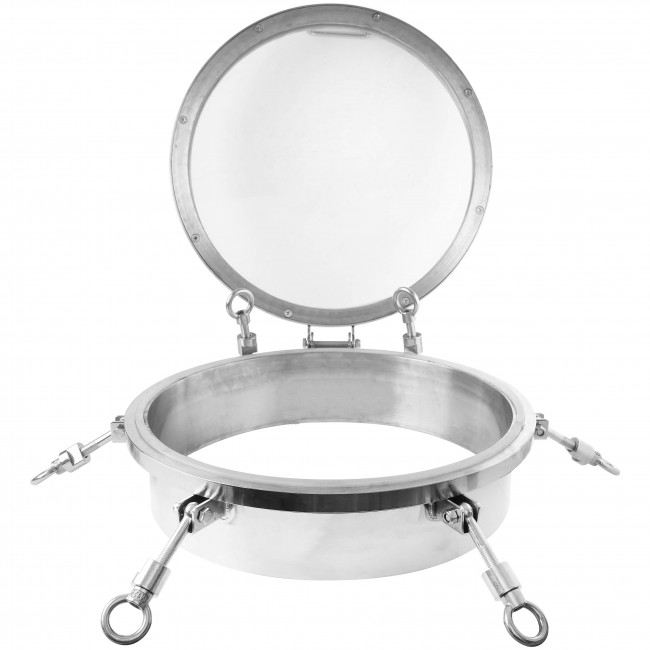 Люк стекло d-400 мм нержавеющая сталь Люк стекло d-400 мм нержавеющая сталь