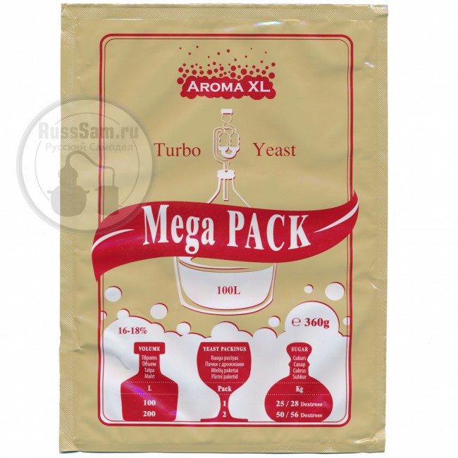 Дрожжи спиртовые "AromaXL MegaPack" 360 гр.