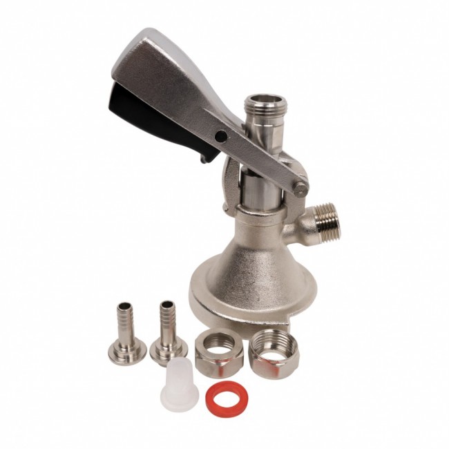 Заборная головка тип "А" латунная с штуцерами 