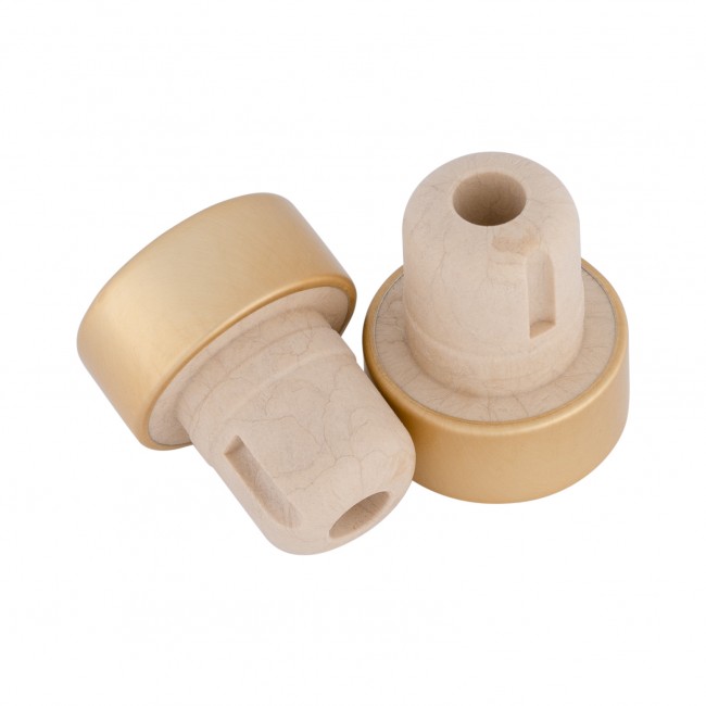 Пробка полимерная Т-образная металл золото 19,5 мм  Пробка полимерная Т-образная металл золото 19,5 мм