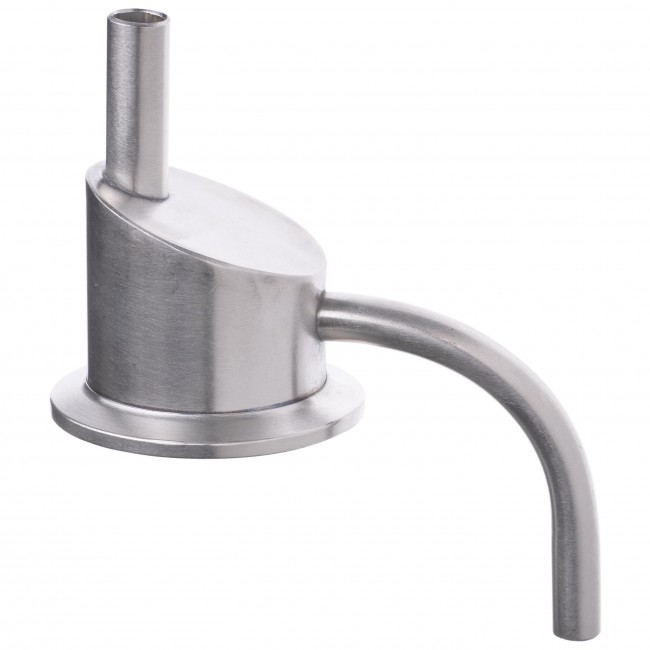 Носик косой для холодильника CLAMP 1,5" AISI (трубка связи с атмосферой) Носик косой для холодильника CLAMP 1,5" AISI (трубка связи с атмосферой)