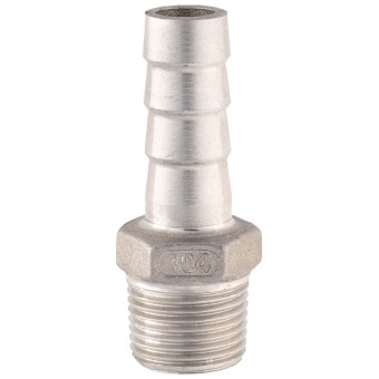 Штуцер ёлочка НР 3/8" AISI 12 мм Штуцер ёлочка НР 3/8" AISI 12 мм