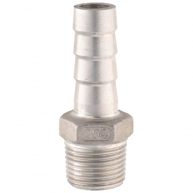 Штуцер ёлочка НР 3/8" AISI 12 мм Штуцер ёлочка НР 3/8" AISI 12 мм