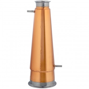 Конус "Аламбик 21" с рубашкой укрепления, медь с соединением CLAMP 2.0"  Конус "Аламбик 21" с рубашкой укрепления, медь с соединением CLAMP 2.0"