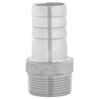 Штуцер ёлочка НР 1 1/4" AISI 33 мм Штуцер ёлочка НР 1 1/4" AISI 33 мм