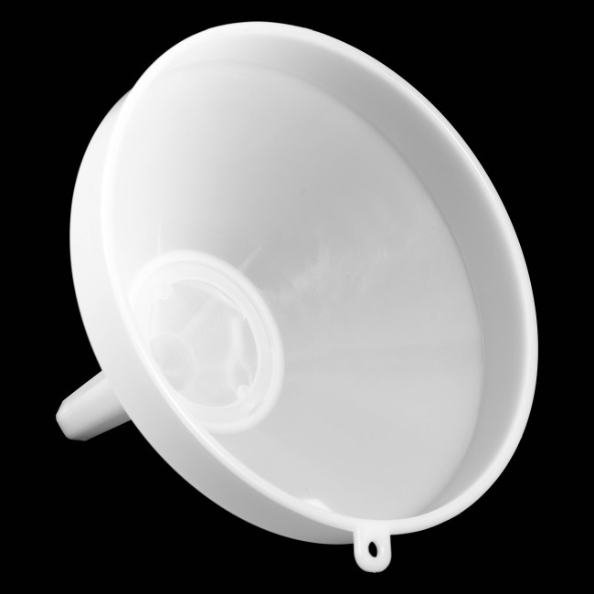 Воронка полипропиленовая с сеткой d-300 мм, h-270 мм. Воронка полипропиленовая с сеткой d-300 мм, h-270 мм.