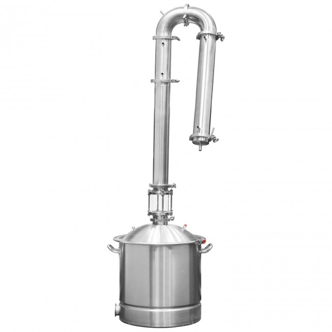 Куб 50 л с зиговкой, отвод ВР 3/4, штуцер Clamp 2,0", тройное дно 40*40 с купол.крышкой Куб 50 л с зиговкой, отвод ВР 3/4, штуцер Clamp 2,0", тройное дно 40*40 с купол.крышкой