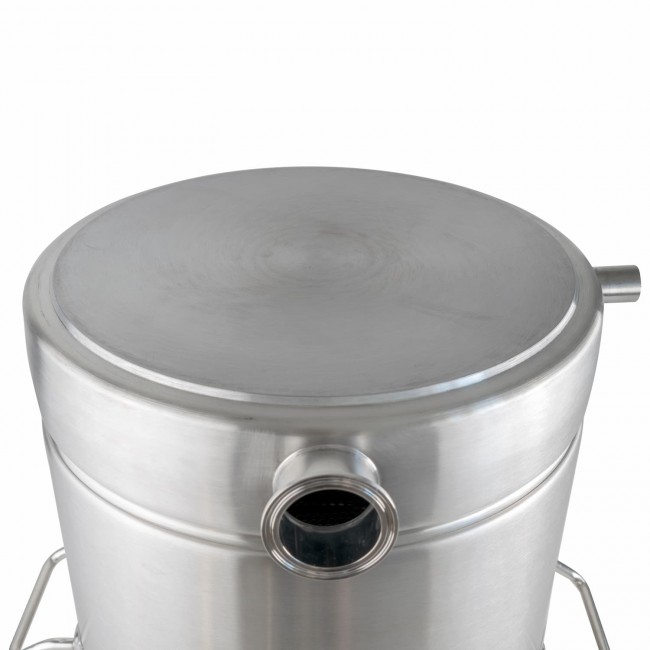 Куб 50 л с зиговкой, отвод ВР 3/4, штуцер Clamp 2,0", тройное дно 40*40 с купол.крышкой Куб 50 л с зиговкой, отвод ВР 3/4, штуцер Clamp 2,0", тройное дно 40*40 с купол.крышкой