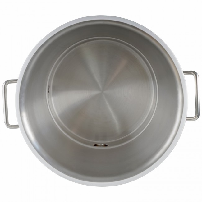 Куб 50 л с зиговкой, отвод ВР 3/4, штуцер Clamp 2,0", тройное дно 40*40 с купол.крышкой Куб 50 л с зиговкой, отвод ВР 3/4, штуцер Clamp 2,0", тройное дно 40*40 с купол.крышкой