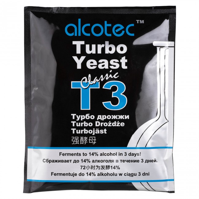 Дрожжи спиртовые "Alcotec T3 Classic Turbo" 120 гр.