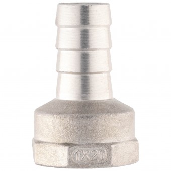 Штуцер ёлочка ВР 1" AISI 20 мм