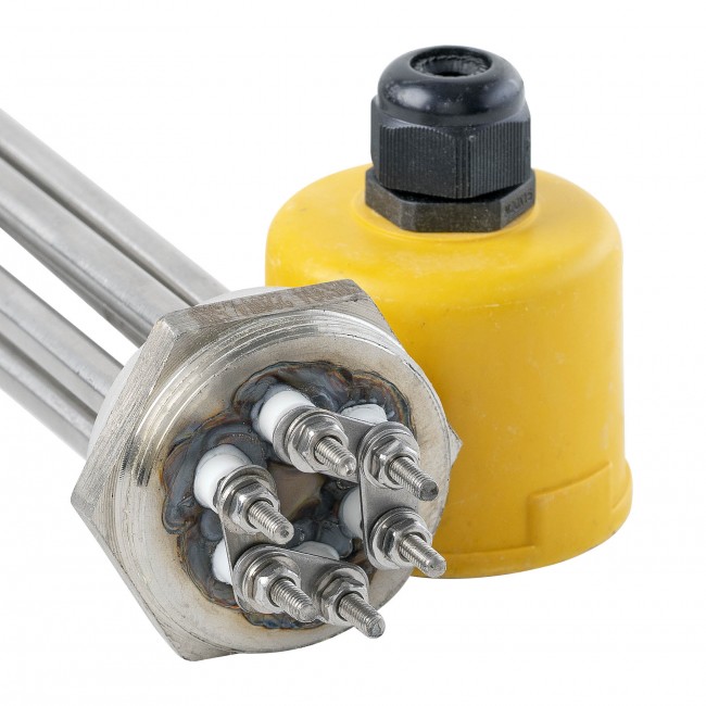 ТЭН 4,5 кВт нерж. сталь 1 1/4" 220 V Китай