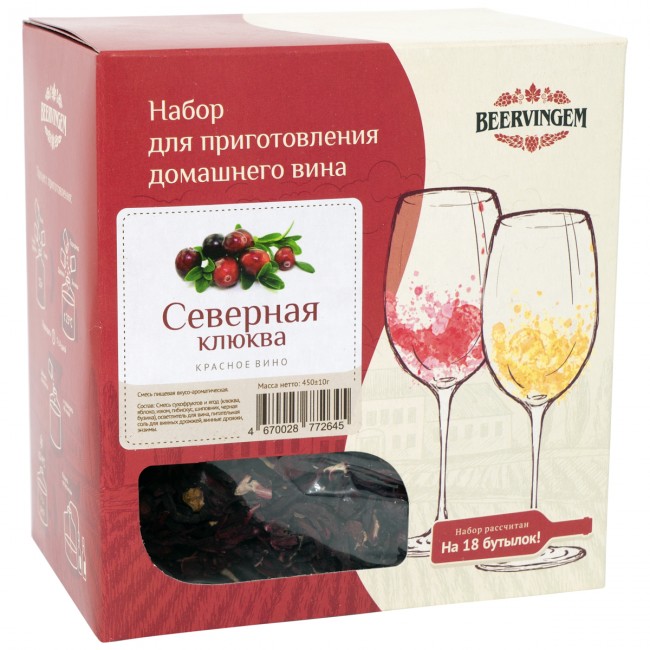 Набор для приготовления вина "Северная клюква" Набор для приготовления вина "Северная клюква"
