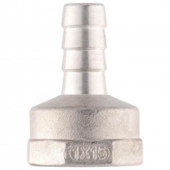 Штуцер ёлочка ВР 1" AISI 15 мм