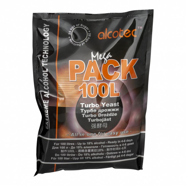 Дрожжи спиртовые "Alcotec MegaPack Turbo" 360 гр.