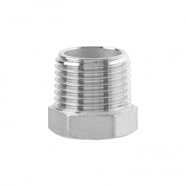 Футорка ВР 1/4" - НР 1/2" AISI