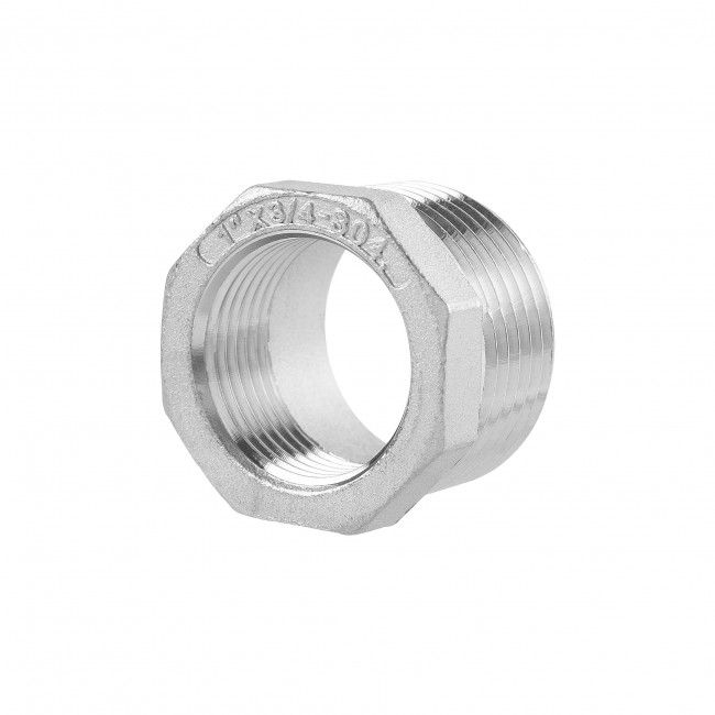 Футорка ВР 3/4" - НР 1" AISI