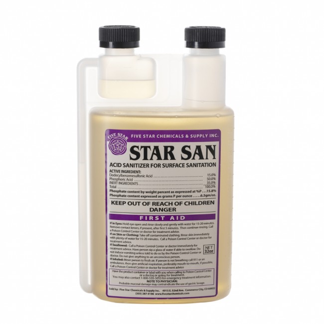 Star San HB (Five Star) дезинфицирующее средство 946 мл. Star San HB (Five Star) дезинфицирующее средство 946 мл.