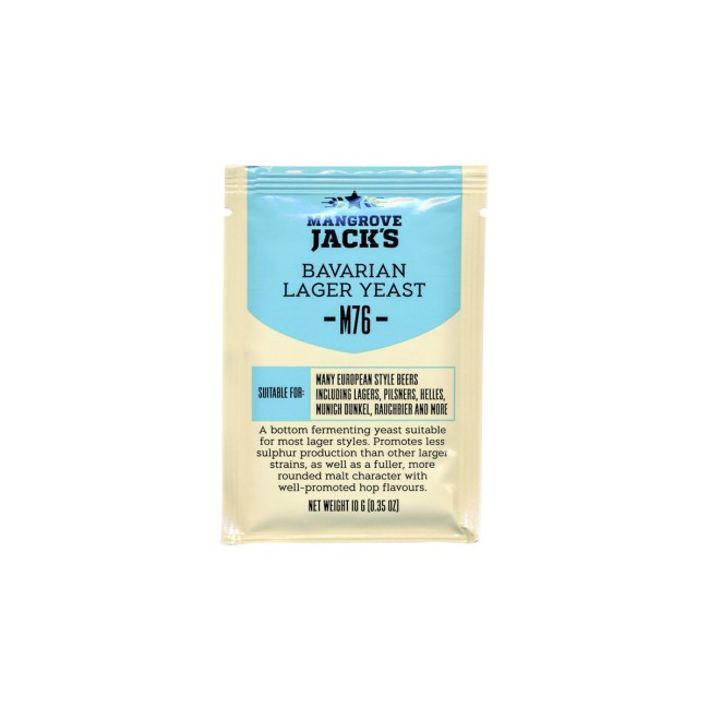 Акция! Дрожжи пивные Mangrove M76 "Bavarian Lager" 10 гр. (низовые) 01.04.2026г.