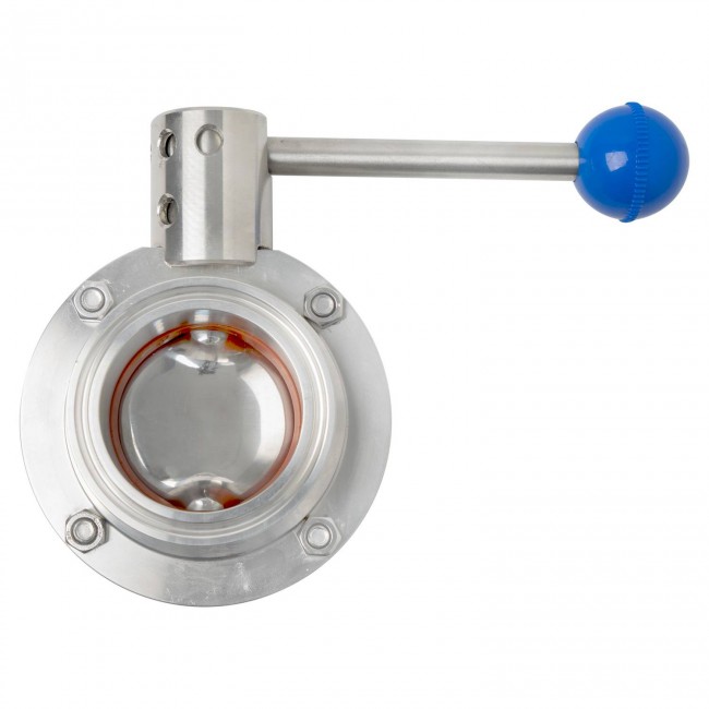 Кран дисковый бабочка CLAMP 1,5" AISI Кран дисковый бабочка CLAMP 1,5" AISI