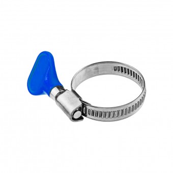 Хомут "Бабочка" нерж. 10-16 мм  Хомут "Бабочка" нерж. 10-16 мм