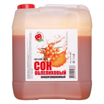 Сок облепиховый концентрированный 5 кг.