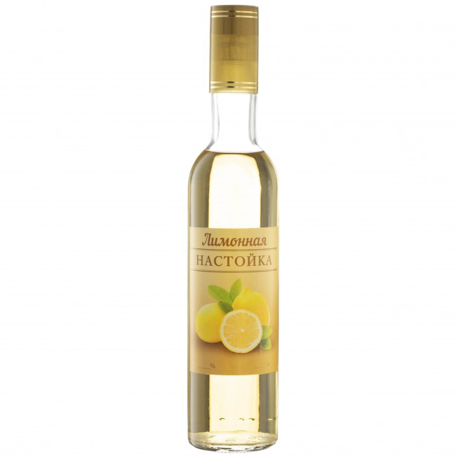 Этикетка самоклеящаяся "Настойка Лимонная" 85*100 мм