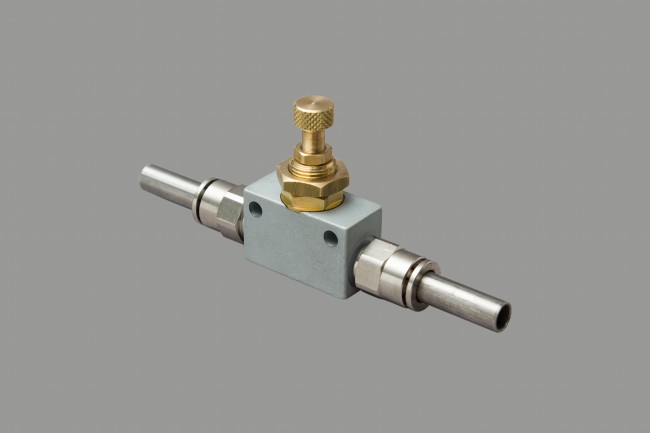 Узел регулировки отбора с помощью игольчатого клапана